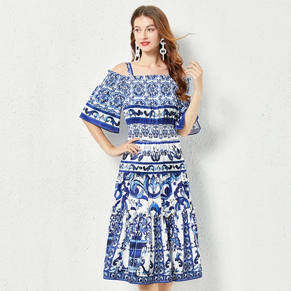 Porcelain Majolica Print MIdi