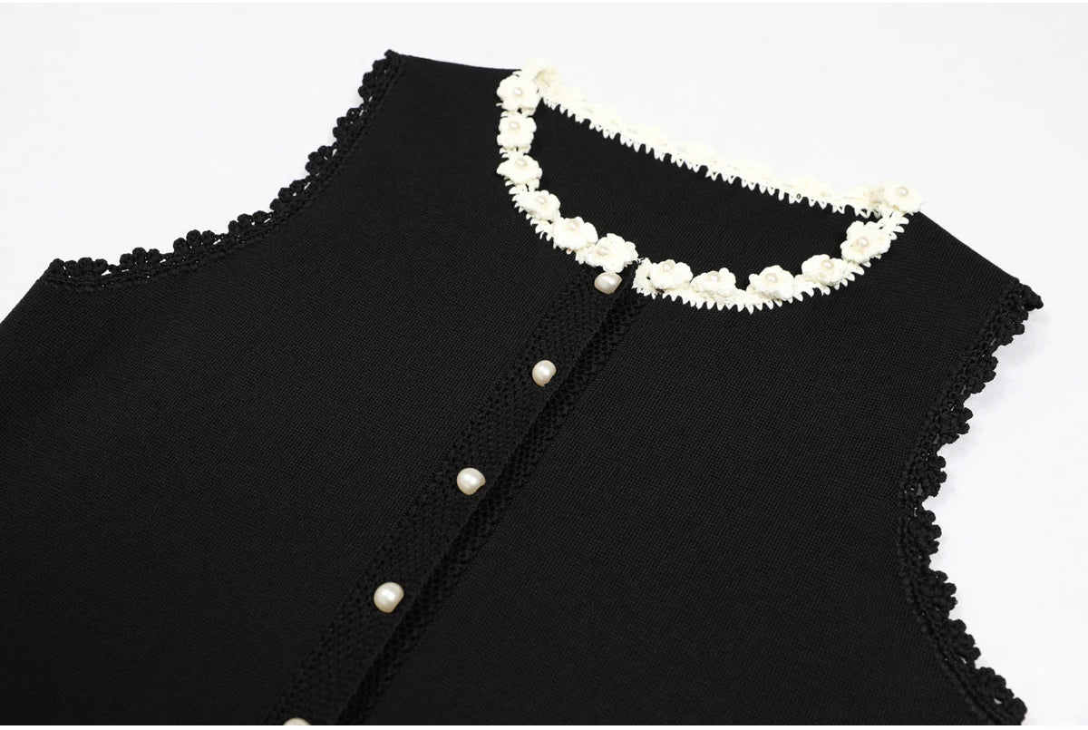 Sandro Knitted Black dress