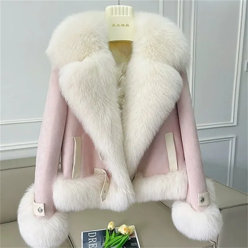 Fashion Imitation Fox Fur Grass Coat Women's Short 2