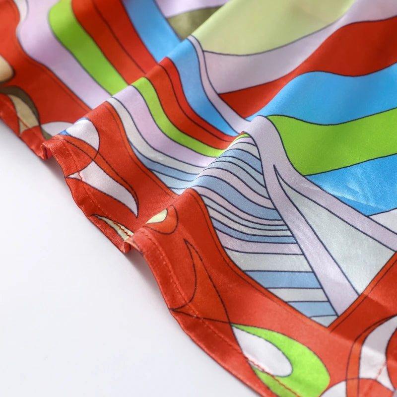 Fashion Printed Halter Vest Skirts Sets Women's Sleeveless Backless Tops Floor-length Skirt 2025 Summe New Beach Vacation suit