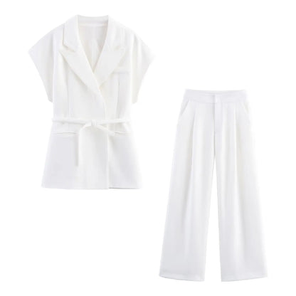 Pants Set White