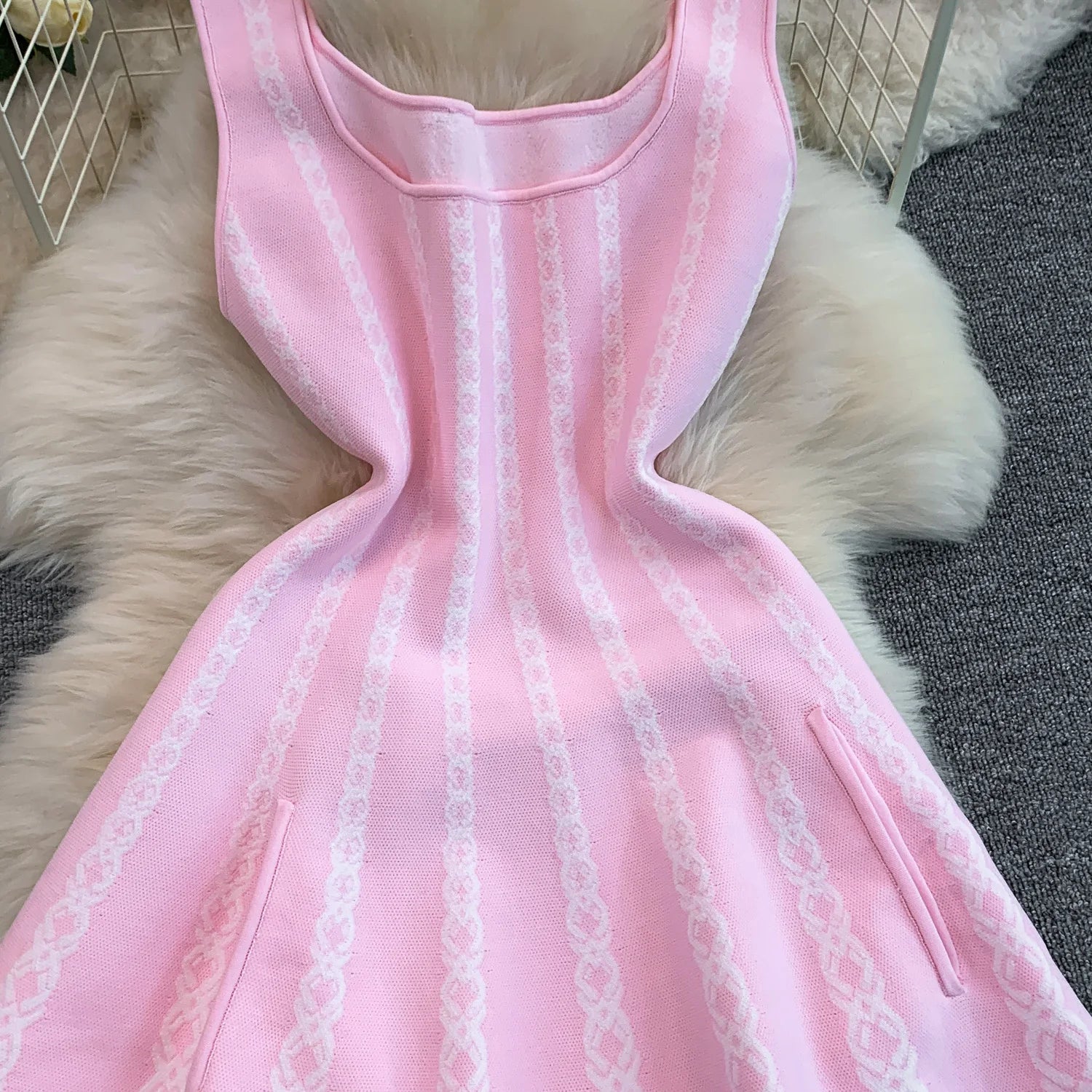 Maje Sandro Knit Pocket Dress
