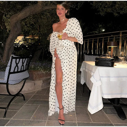 Polka Dot Top Skirt set