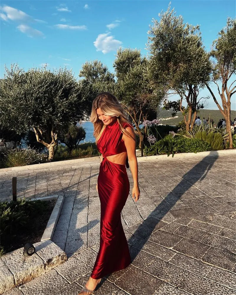 twisted cut out dress