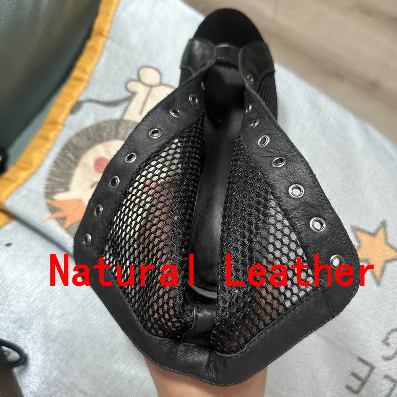 New Sexy High Heels Hollow Mesh Sandals Summer Fashion Trend Comfort Peep Toe Boots Stilettos Jazz Dance Female Shoes Plus Size