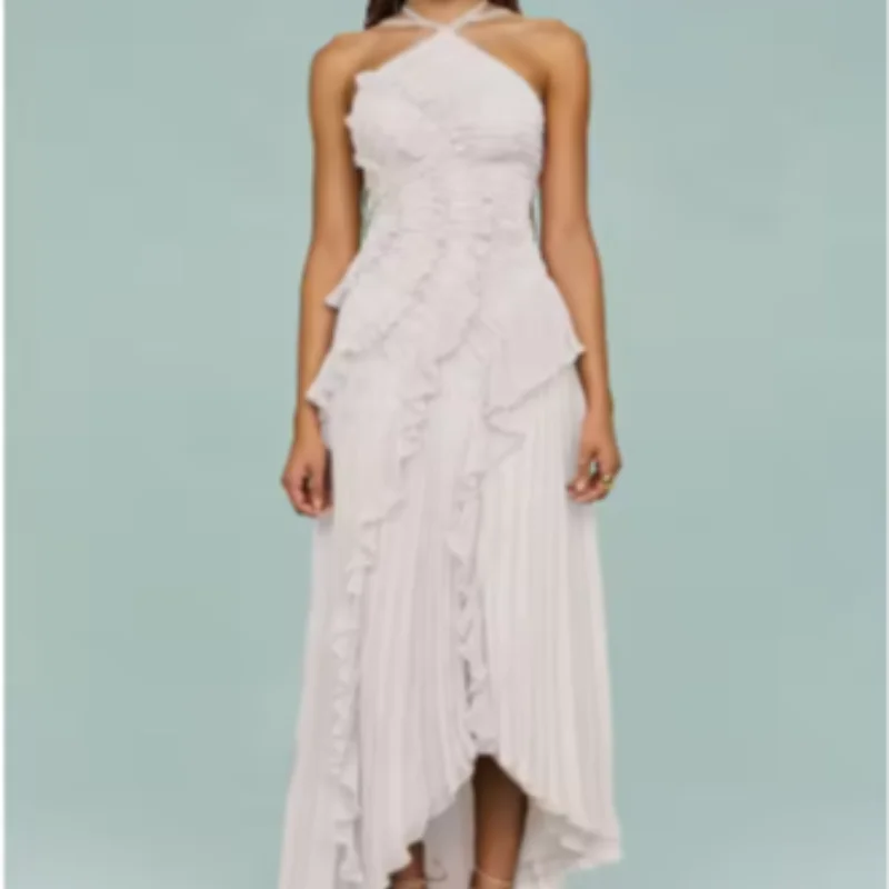 Ruffle Backless Dresses