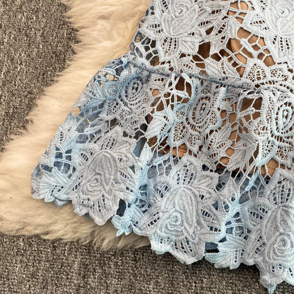 Lace Embroidery Fishtail Party Dresses