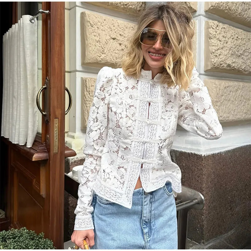 Retro Lace Top - Shellss