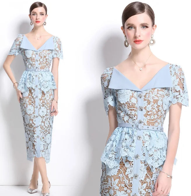 White Elegant Lace dress