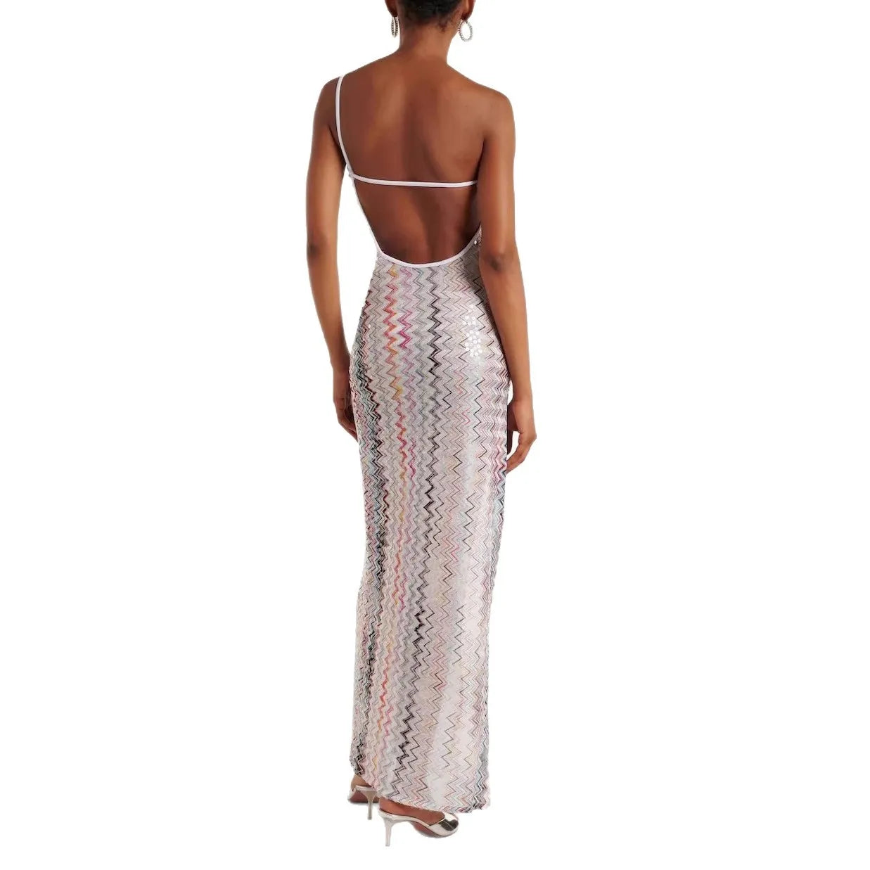 Missoni Wavy Stripes Slim Long Dresses