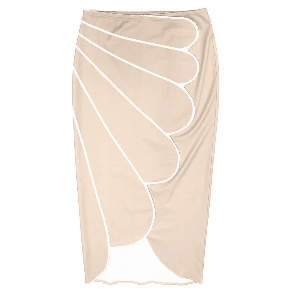2 Piece Sets Tops And Skirt Elegant Women Sleeveless Sexy Midi Dress Fashion Evening Ladies Street Party Vestidos Summer