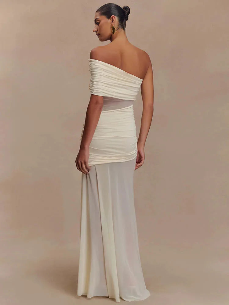 Off-shoulder Strapless Party Long Dress