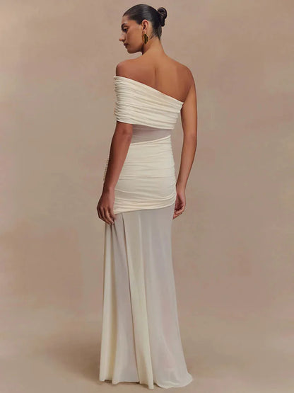 Off-shoulder Strapless Party Long Dress