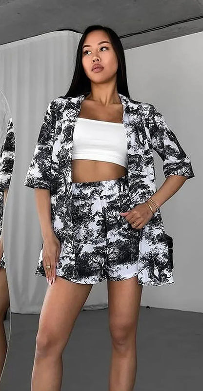 Summer Soft Shorts Set