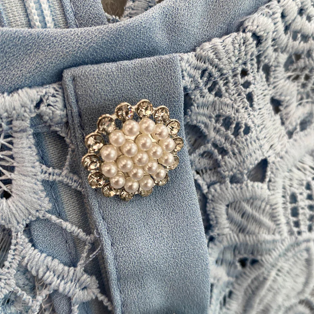 Lace Embroidery Fishtail Party Dresses