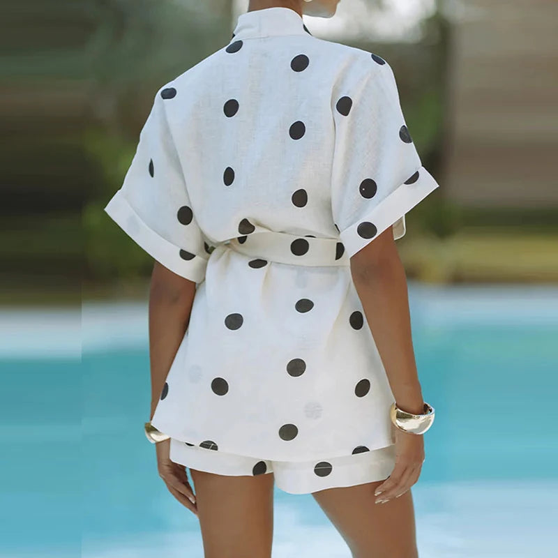 Batwing set Polka dots