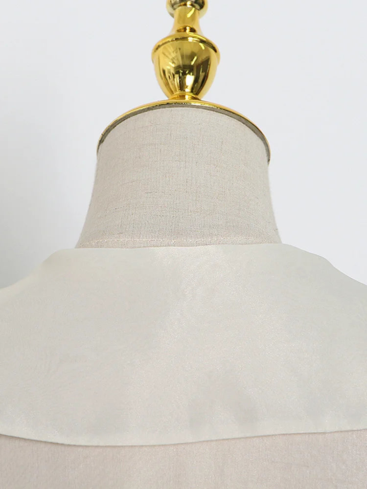 Embroidered Lapel Blouse