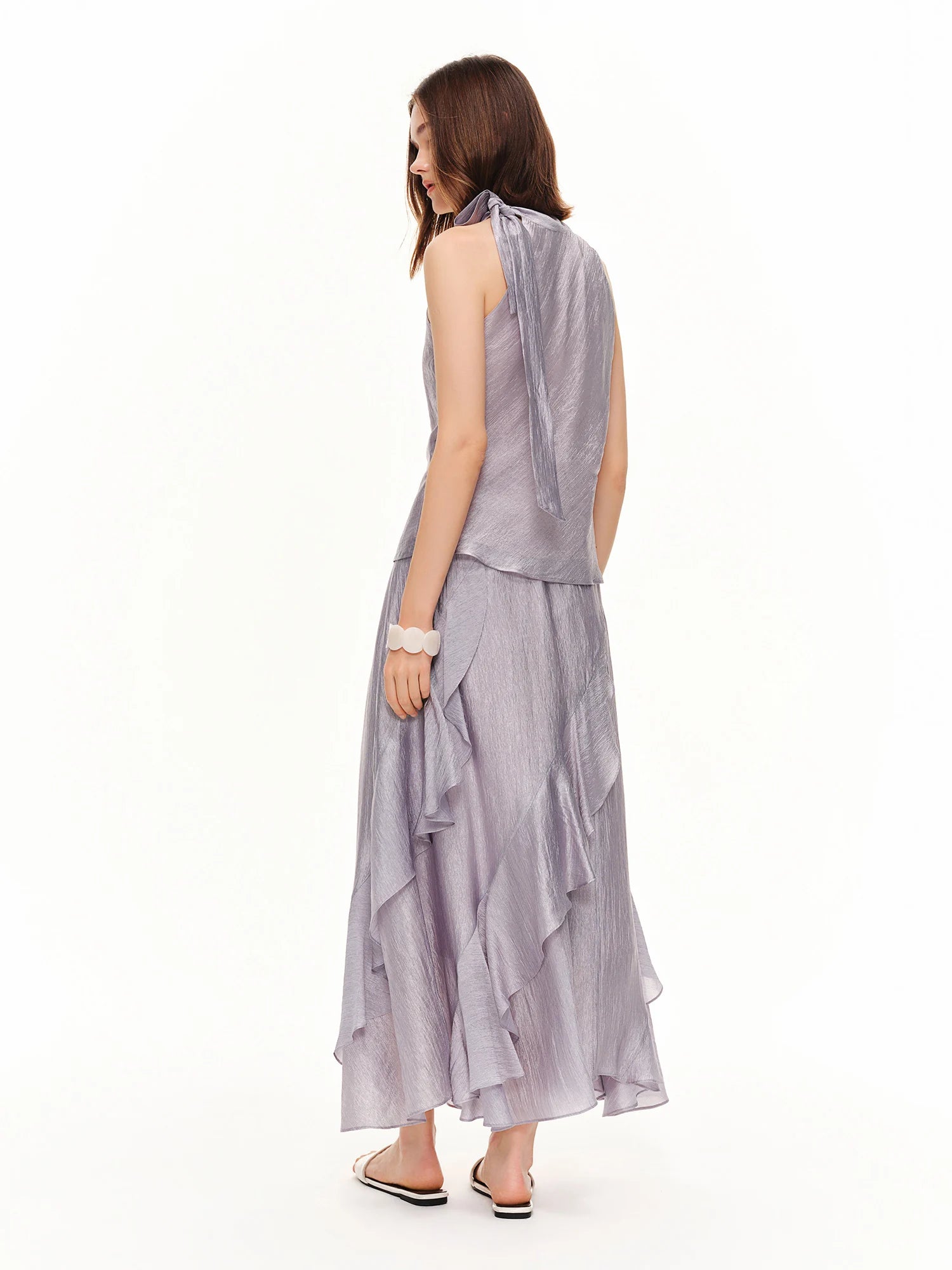 Delicate Purple Top & Skirt