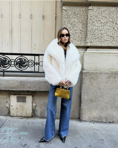 Luxury faux Fur Jacket