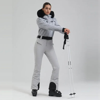 Winter New Warm Skiing Suites Women Fit Snow Jumpsuits