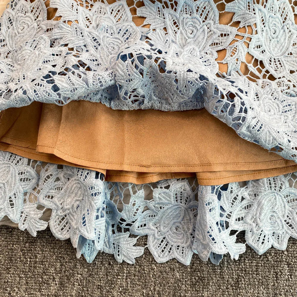 Lace Embroidery Fishtail Party Dresses