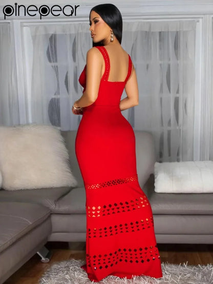 Knit Party Long Dress