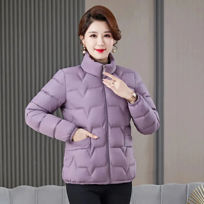 Women's Winter Parka 2025 New Casual Versatile Mom Down Cotton Jacket