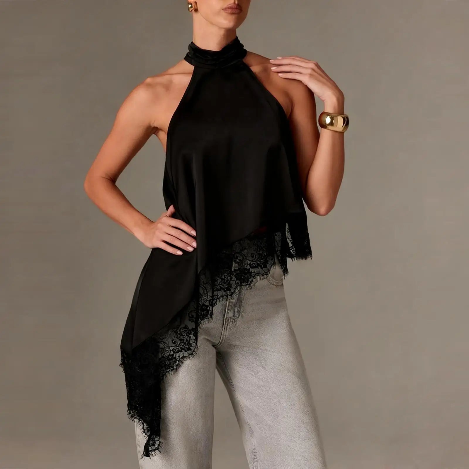 Asymmetrical Silky Top clio