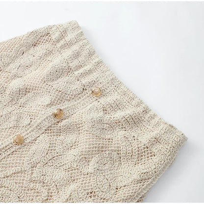 Knitted Skirt 2 Pieces Set