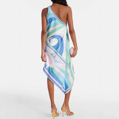 Pucci Satin one shoulder