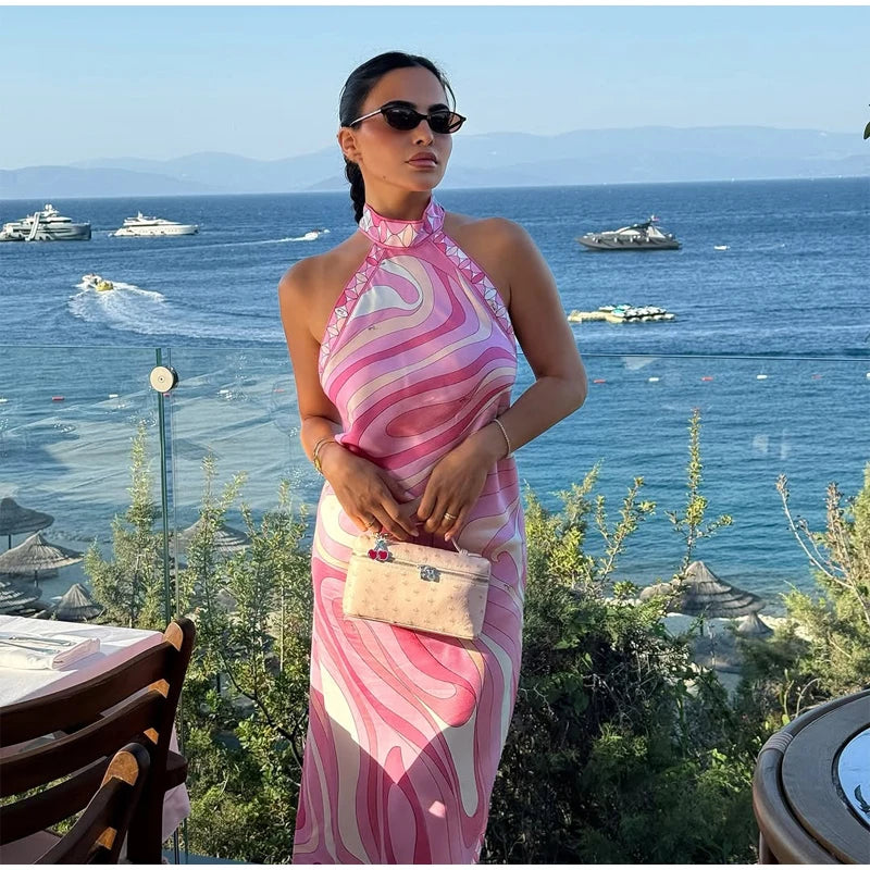 Pucci Summer Backless Pink Dress