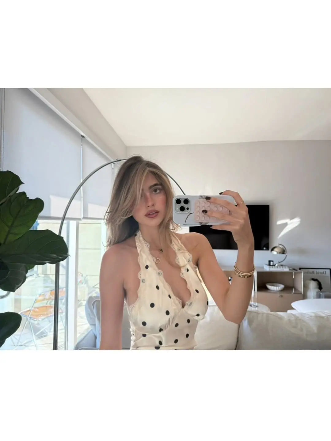 Polka Dot Halter Dress