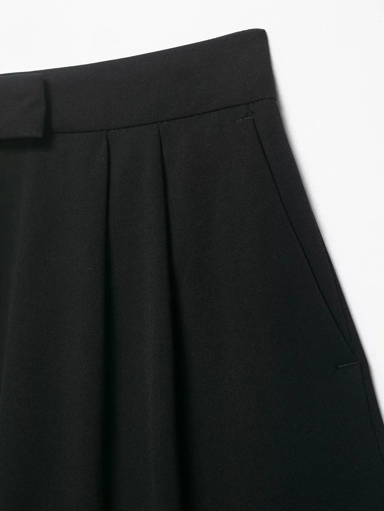 Zara Lace Trim Cropped Blazer Set