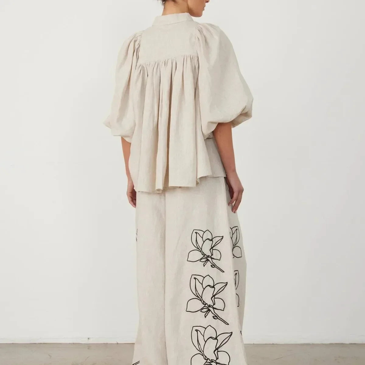 Cotton Linen Set Loose