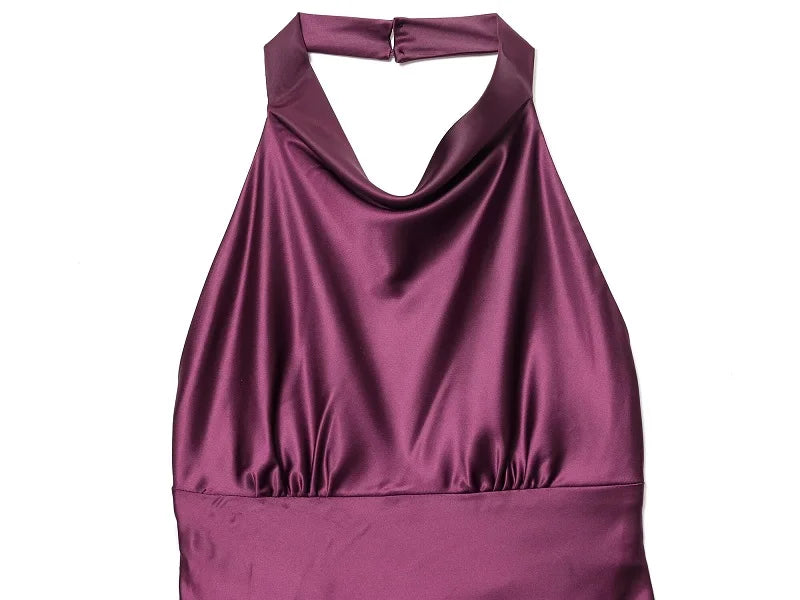 Satin Halter Mini Zara Vibes