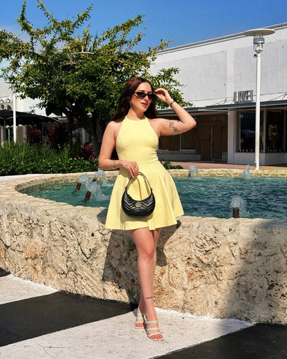 1 Yellow Mini Dress- Super Trendy