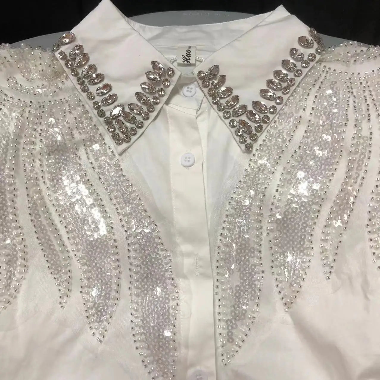 The Royals Collection - Sequined Embroidery Cotton Blouses