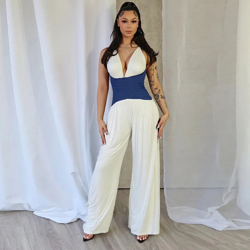Halter neck Wide Leg Jumpsuit