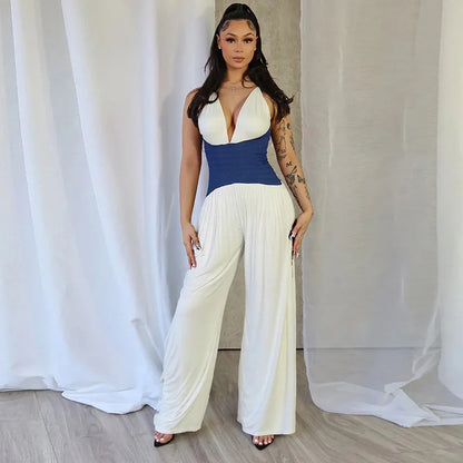 Halter neck Wide Leg Jumpsuit