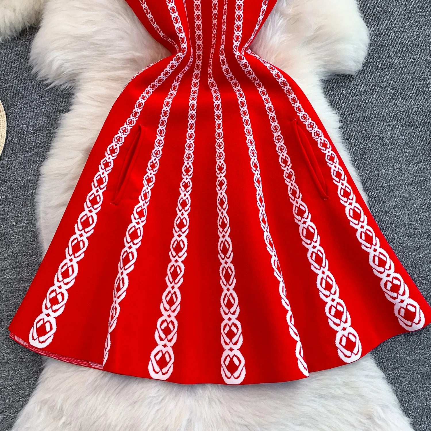 Maje Sandro Knit Pocket Dress