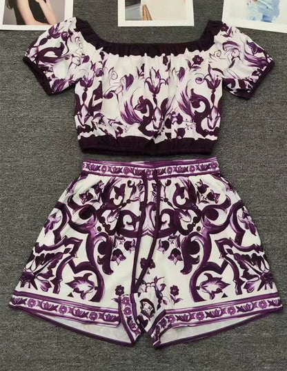 Purple Dolce Shorts & Set