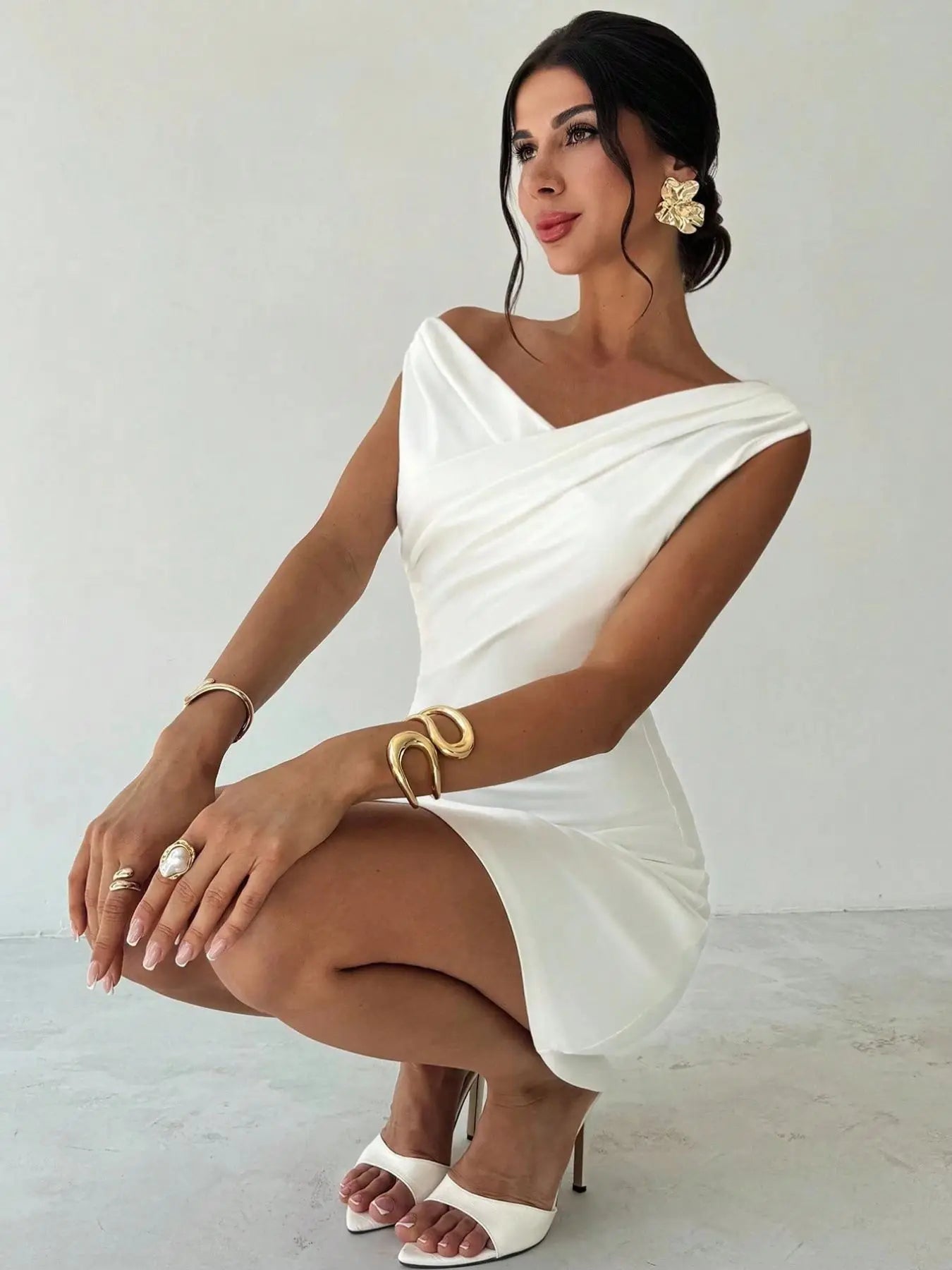 Elegant Mini Dress Spring Summer