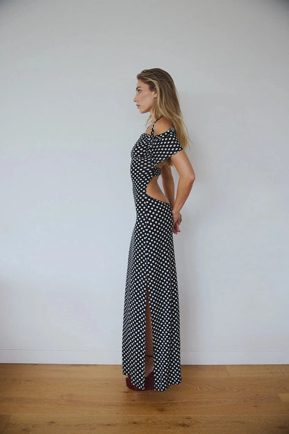 Dreamy Backless Polka Dots