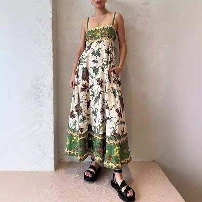 New Hot Sale of the Season – Printed Linen Maxi Dress (in 9 Colors)