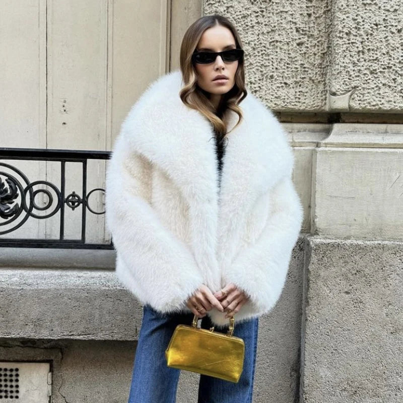 Luxury faux Fur Jacket