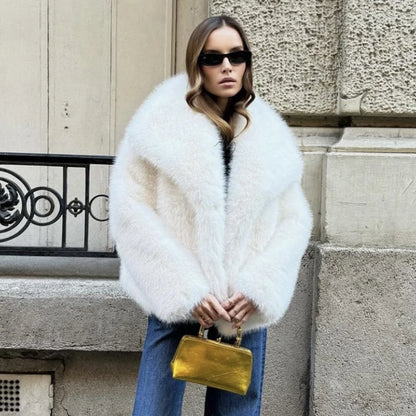 Luxury faux Fur Jacket