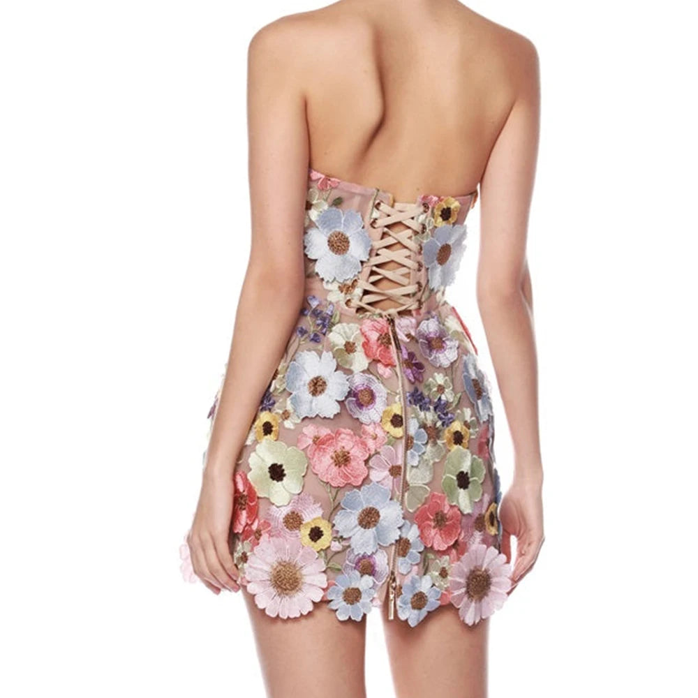 2025 Luxury Embroidered Flower Mini