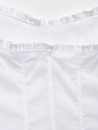 White trending Midi Guess dressd