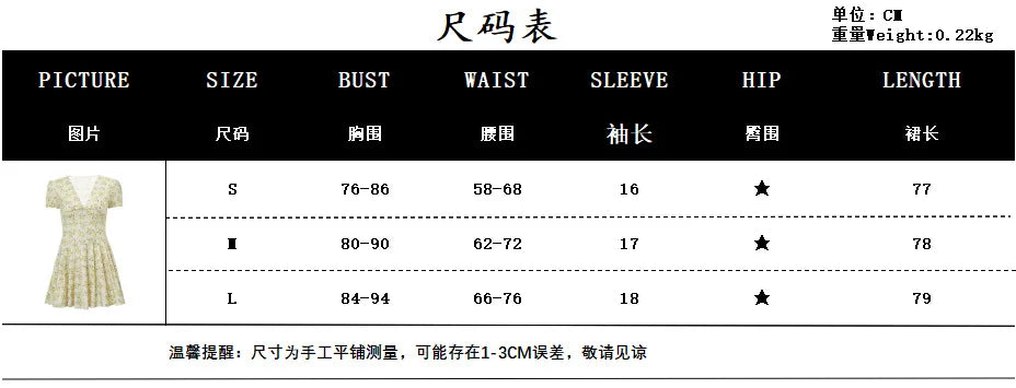 Y2K Fashion Fresh Floral V Neck