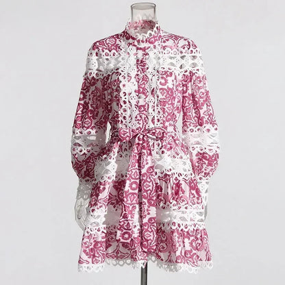 Vintage Court Style Lace Dress